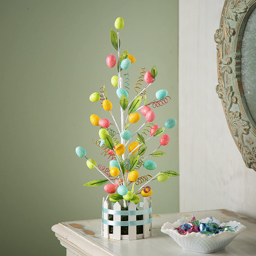 Fun Express Pastel Easter Egg Tree Decoration - Home Decor - 1 Piece