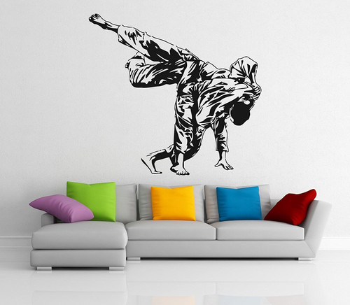 Andre Shop Judo Wall Decal Sport Vinyl Sticker Wall Decor Removable Waterproof Decal 1SX61n