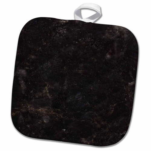 3D Rose Volga Blue Granite Print Pot Holder, 8" x 8"