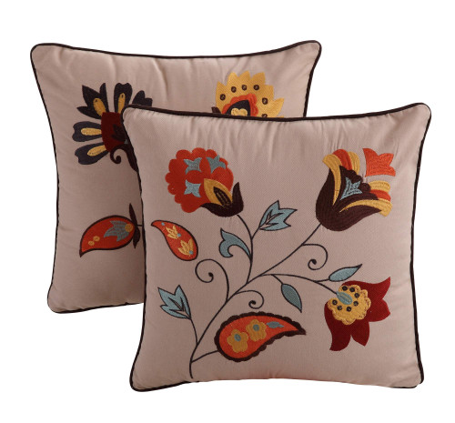 Greenland Andorra Dec. Pillow Pair Accessory-Multi, Multicolor