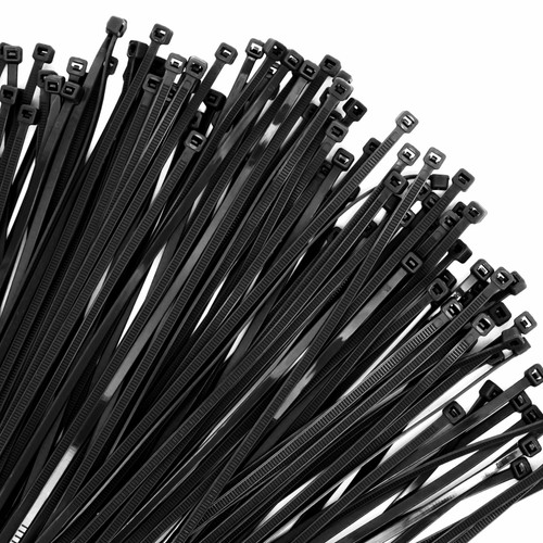 200PCS Zip Ties - 8 Inch Self Locking Cable Ties,Black Cable Ties 40lbs Tensile Strength,Multi-Purpose Plastic Wire Ties for Indoor and Outdoor.