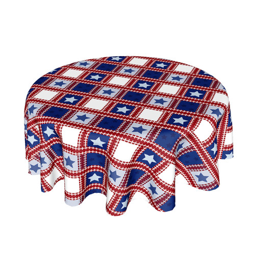 American Flag Tablecloth Round 60 Inch 4th of July Patriotic Table Cloth Washable Table Cover Memorial Day Red White and Blue Plaid Tablecloth Decorative for Home Kitchen Dining Indoor Party Picnic American Flag Tablecloth Round 60 Inch 4th of July Patriotic Table Cloth Washable Table Cover Memorial Day Red White and Blue Plaid Tablecloth Decorative for Home Kitchen Dining Indoor Party Picnic