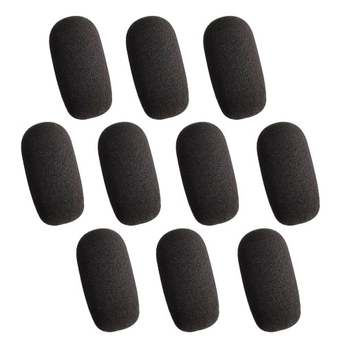 AKSONMN 10 Pack Mini Foam Windscreen for Headset Microphone, High Density Foam Mic Covers for Headset Protection for Lavalier Microphones AKSONMN 10 Pack Mini Foam Windscreen for Headset Microphone, High Density Foam Mic Covers for Headset Protection for Lavalier Microphones
