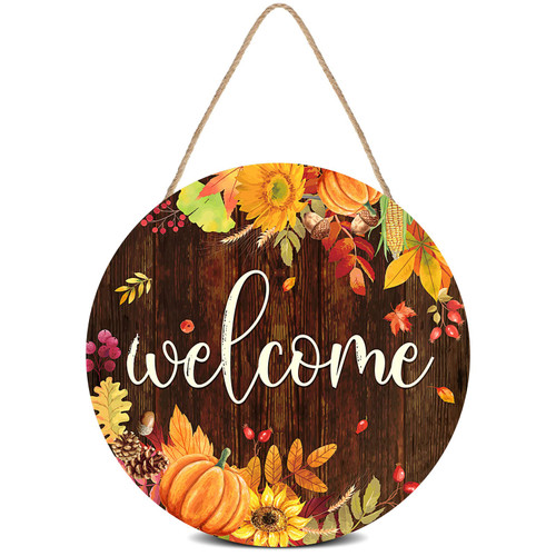 Fall Thanksgiving Welcome Door Sign Autumn Harvest Front Door Porch Decor Fall Wooden Hanging Decor for Rustic Farmhouse Welcome Home Wood Sign Thanksgiving Autumn Decorations Fall Thanksgiving Welcome Door Sign Autumn Harvest Front Door Porch Decor Fall Wooden Hanging Decor for Rustic Farmhouse Welcome Home Wood Sign Thanksgiving Autumn Decorations
