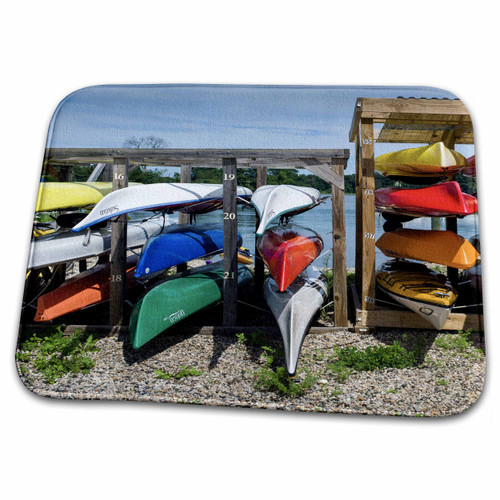 3dRose New Hampshire, Portsmouth, rental canoes, Piscataqua River - Dish Drying Mats (ddm-251211-1) 3dRose New Hampshire, Portsmouth, rental canoes, Piscataqua River - Dish Drying Mats (ddm-251211-1)