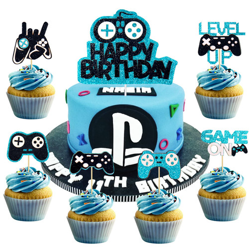 31PCS Video Game Cake Toppers Happy Birthday Video Game Cupcake Picks Gaming Theme Cupcake Topper Birthday Party Banner Game Controller Birthday Party Game Backdrop for Kid Gaming Themed Birthday 31PCS Video Game Cake Toppers Happy Birthday Video Game Cupcake Picks Gaming Theme Cupcake Topper Birthday Party Banner Game Controller Birthday Party Game Backdrop for Kid Gaming Themed Birthday