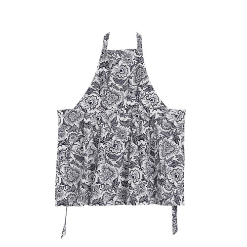 Vera Bradley Women's Lightweight Cotton Apron, Java Navy & White - Recycled Cotton, One Size