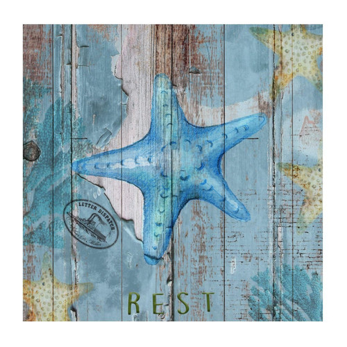 Nautical Beach Ocean Theme Underwater Starfish Wall Decals Stickers Custom Summer Sea Animals Plants Outdoors Wall Decal Vinyl Wall Art Murals Quotes for Bedroom Family Dorm Home Decorations 18in