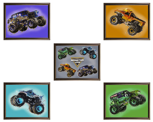 Monster Truck Posters For Boys Room - Set Of 5 Wall Art (UNFRAMED 8"x10") - Monster Truck Poster Prints, Boys Room Decor, Posters For Teen Boys Room, Boys Wall Decor, Boys Room Wall Decor, Kids Wall Art, Wall Art For Boys Bedroom Monster Truck Posters For Boys Room - Set Of 5 Wall Art (UNFRAMED 8"x10") - Monster Truck Poster Prints, Boys Room Decor, Posters For Teen Boys Room, Boys Wall Decor, Boys Room Wall Decor, Kids Wall Art, Wall Art For Boys Bedroom