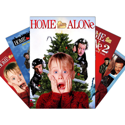RENRANSHIGE Home Alone Movie Posters Set of 5 Pcs Classic Movie Poster Wall Art for Adults Movie Fans Bedroom Decor Home Alone Poster Movie Poster Wall Art Decorations 10x14inch