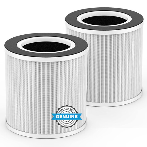 MOOKA Official Certified Replacement HEPA Filter for B-D02L Air Purifier (2-PACK)