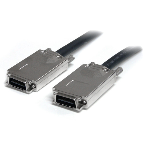 StarTech.com 2m Infiniband External SAS Cable - SFF-8470 to SFF-8470 - Serial Attached SCSI SAS Cable - 2x (4x) SFF-8470 (SAS7070S200)