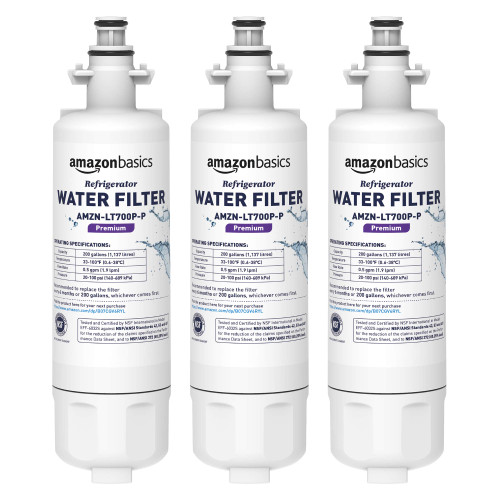 Amazon Basics Replacement LG LT700P Refrigerator Water Filter Cartridge - Advanced Filtration