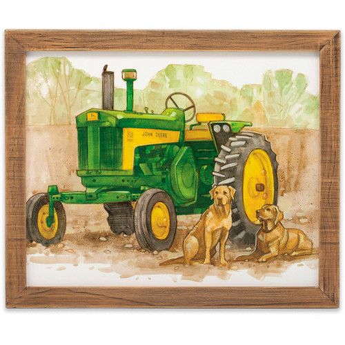 John Deere Tractor Wood Framed Wall Decor - Hand Painted John Deere Wall Art for Living Room, Man Cave or Bedroom John Deere Tractor Wood Framed Wall Decor - Hand Painted John Deere Wall Art for Living Room, Man Cave or Bedroom