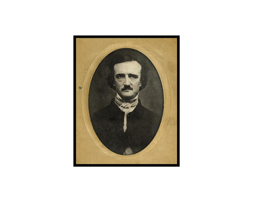 Poster Master Vintage Photograph Poster - Retro Portrait Print - 8x10 UNFRAMED Wall Art - Gift for Artist, Friend - Edgar Allan Poe, Poet, Writer, Daguerreotype, Gothic - Wall Decor for Home, Dorm