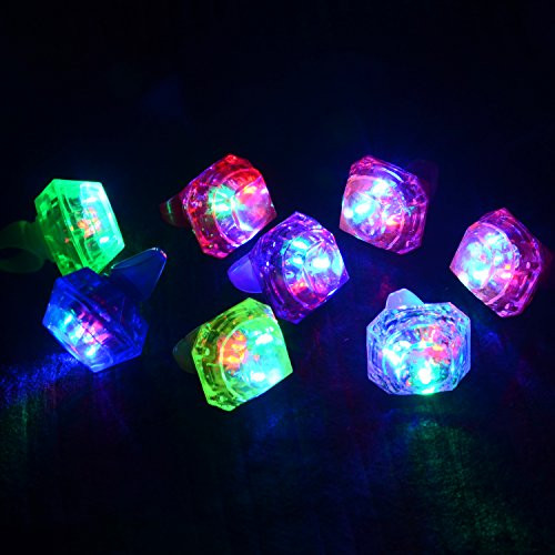 LED Rings with 7 Colors 24 Pack Light up Kids Finger Toys Flashing Bumpy Jelly Big Ring for Glow Party Favors Supplies LED Rings with 7 Colors 24 Pack Light up Kids Finger Toys Flashing Bumpy Jelly Big Ring for Glow Party Favors Supplies