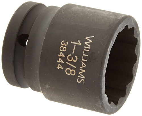 Williams 38444 3/4-Inch Drive 1-3/8-Inch Standard Impact Socket, 12-Point