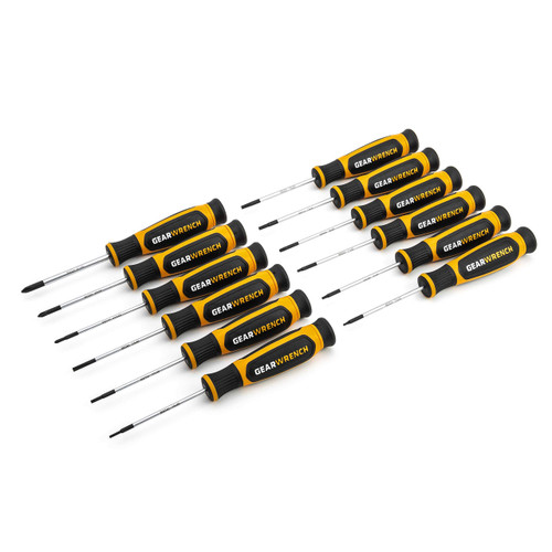 GEARWRENCH 12 Pc. Phillips/Slotted/Torx Mini Dual Material Screwdriver Set - 80057H GEARWRENCH 12 Pc. Phillips/Slotted/Torx Mini Dual Material Screwdriver Set - 80057H