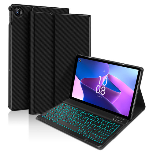 XIWMIX Lenovo Tab M10 Plus Backlit Keyboard Case 10.6 Inch 3rd Gen 2022, Slim Case Lightweight Smart Tablet Cover with Magnetically Detachable Wireless Bluetooth Keyboard for Lenovo Tab M10 Plus 10.6"