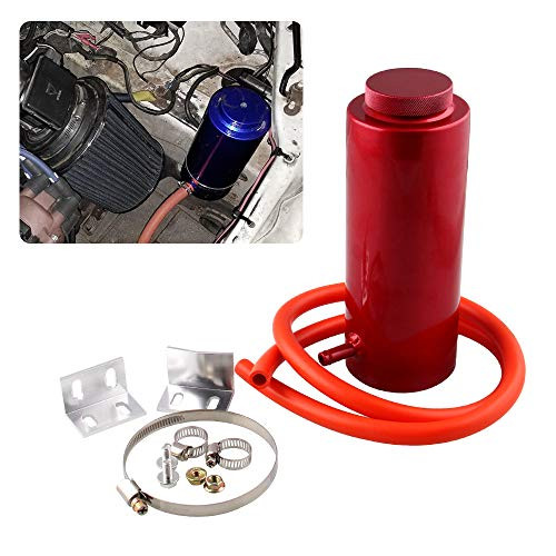 RYANSTAR 800ml Car Radiator Coolant Overflow Oil Catch Tank Cooling Catch Bottle Overflow Reservoir Heatsinks Aluminum Billet(red)