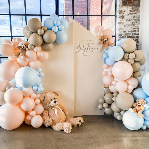 145Pcs Dusty Blue and Pink Balloons Garland Kit,Double Stuffed Balloons Pastel Blue Balloons Gender Reveal Balloon Arch Baby Shower Decorations 145Pcs Dusty Blue and Pink Balloons Garland Kit,Double Stuffed Balloons Pastel Blue Balloons Gender Reveal Balloon Arch Baby Shower Decorations