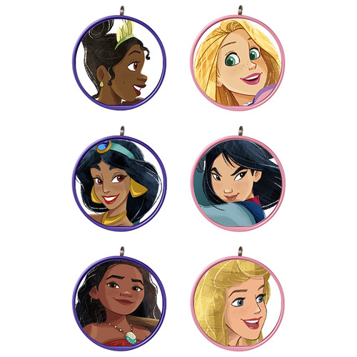 Hallmark Keepsake Miniature Plastic, Christmas Ornament 2022, Disney Princess, Mini Set of 6 Hallmark Keepsake Miniature Plastic, Christmas Ornament 2022, Disney Princess, Mini Set of 6