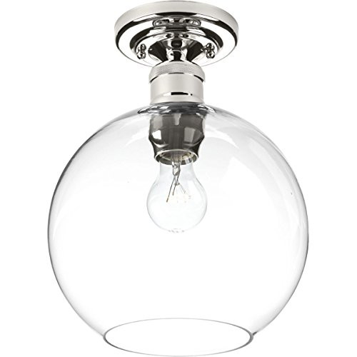 Progress Lighting P350046-104 Hansford Polished Nickel One-Light Flush Mount