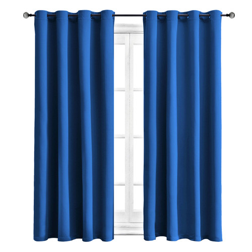 WONTEX Blackout Curtains Room Darkening Thermal Insulated with Grommet Window Curtain for Living Room, 52 x 54 inch, Royal Blue, 2 Panels