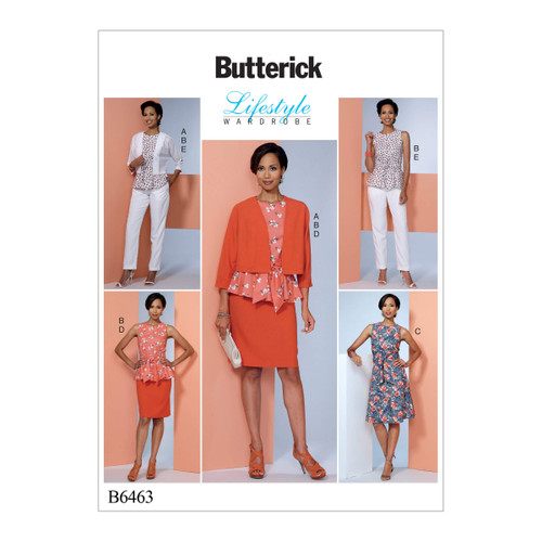 McCall Pattern Company Misses' Jacket, Top, Dress, Skirt and Pants Sewing Pattern, A5 (6-8-10-12-14)