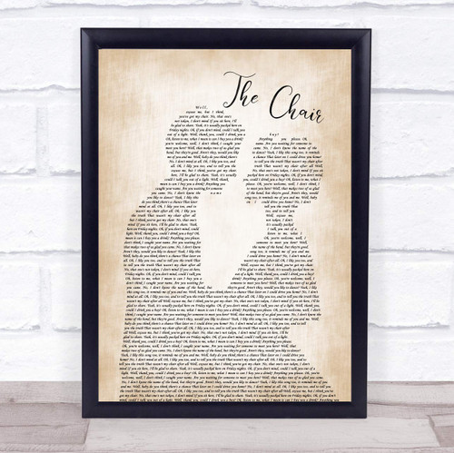 The Chair Man Lady Bride Groom Wedding Song Lyric Quote Music Poster Gift Present Wedding Song Art Print The Chair Man Lady Bride Groom Wedding Song Lyric Quote Music Poster Gift Present Wedding Song Art Print