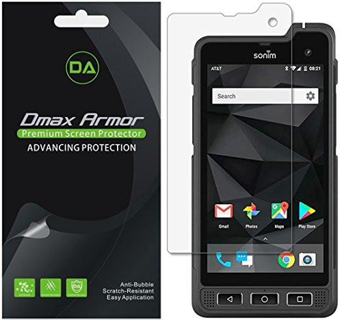 [6-Pack] Dmax Armor for Sonim XP8 Screen Protector, Anti-Bubble High Definition Clear Shield - Lifetime Replacements Warranty- Retail Packaging