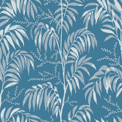 Leaf Wallpaper Peel and Stick Wallpaper Blue Bamboo Leaf Wallpaper for Bedroom Boho Floral Contact Paper for Cabinets Removable Self Adhesive Wallpaper Watercolor Wall Paper Waterproof 17.3''X78.7''