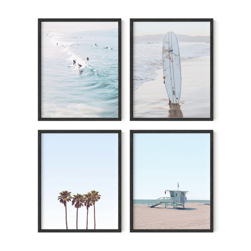 HAUS AND HUES Beach Wall Art Prints - Set of 4 Ocean Beach Decor Art Prints | Nautical Themed Beach Wall Decor and Decorations for Home Beach Art Prints Beach Decor (Black Framed, 8 x 10) HAUS AND HUES Beach Wall Art Prints - Set of 4 Ocean Beach Decor Art Prints | Nautical Themed Beach Wall Decor and Decorations for Home Beach Art Prints Beach Decor (Black Framed, 8 x 10)