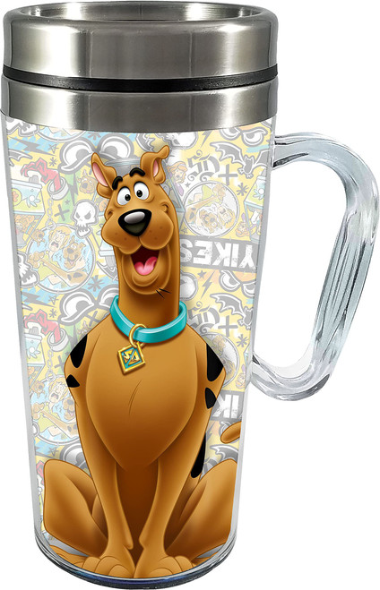 Spoontiques - Insulated Travel Mugs - Acrylic and Stainless Steel Drink Cup - Scooby Doo