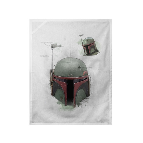 Bioworld Star Wars Boba Fett Helmet Dish Towel