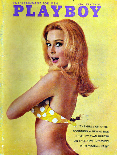 Keviewly Playboy July 1967 - Magazine Cover Plaque Home Decor Metal Tin Sign 12" X 8"