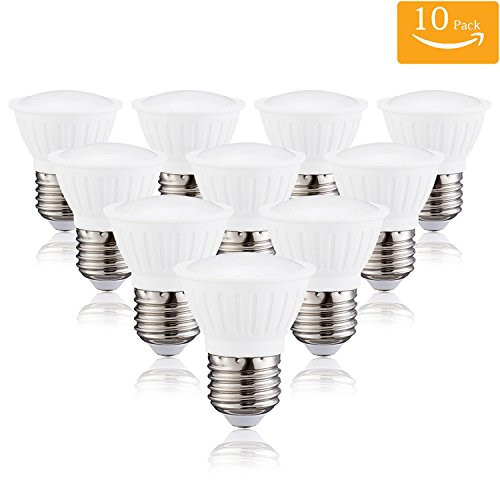(Pack of 10) PAR16 LED Bulb, 3W (30W equivalent), 300 lumen, 2700K Warm White, CRI80+, Flood Light Bulb, 120 Degree Beam Angle, Medium Base (E26), Dimmable,Warm White 2700K