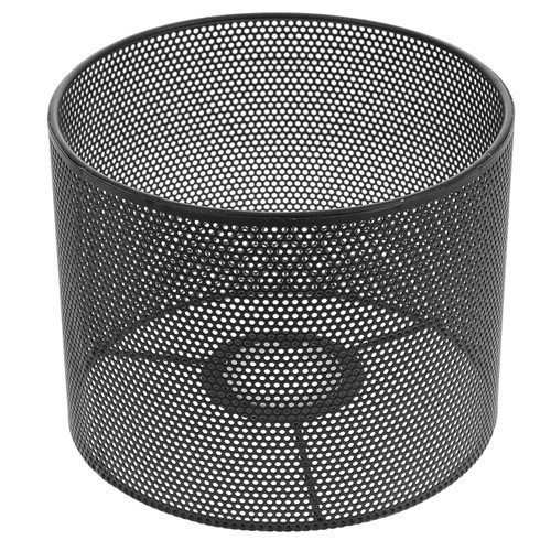 Balacoo E27 Metal Drum Lamp Shade, Hollow- out Shadow Light Shade Cover Clip On Bulb Chandelier Lampshade Replacement For E14 Floor Table Wall Lamp Black