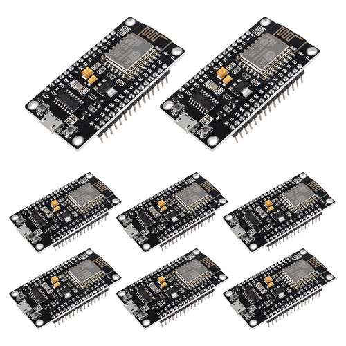 ACEIRMC 8pcs ESP8266 ESP-12E Serial Wireless Module CH340 NodeMcu V3 Lua WiFi Internet of Things New Version Development Board Compatible with Arduino IDE/MicroPython (8pcs)