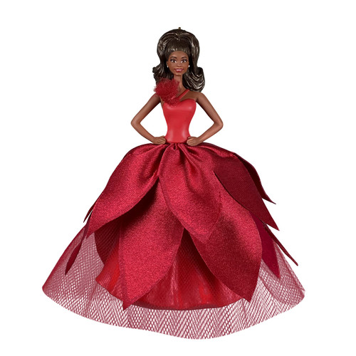 Hallmark Keepsake Plastic Christmas Ornament 2022 Black Holiday Barbie Doll Hallmark Keepsake Plastic Christmas Ornament 2022 Black Holiday Barbie Doll