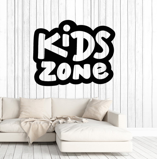Vinyl Wall Decal Kids Zone Child's Room Kids Baby Decoration Stickers Mural Large Decor (ig4972) Sky Blue