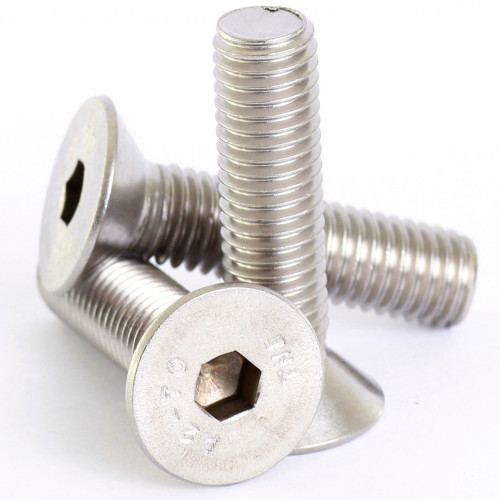 Bolt Base 6mm A2 Stainless Steel Countersunk Csk Hex Head Socket Screw Allen Bolts M6 X 50-50