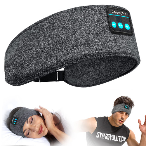 Joseche Sleep Headphones Bluetooth Headband, Adjustable Soft Sleep Headphones Headband,Long Time Play Headphone Band with Built in Speakers Perfect for Sleep,Workout,Running,Yoga,Travel,Insomnia Joseche Sleep Headphones Bluetooth Headband, Adjustable Soft Sleep Headphones Headband,Long Time Play Headphone Band with Built in Speakers Perfect for Sleep,Workout,Running,Yoga,Travel,Insomnia