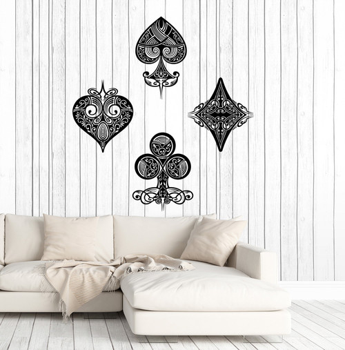 Vinyl Wall Decal Playing Card Poker Gambling Gambler Casino Stickers Large Decor (ig4693) Sky Blue Vinyl Wall Decal Playing Card Poker Gambling Gambler Casino Stickers Large Decor (ig4693) Sky Blue