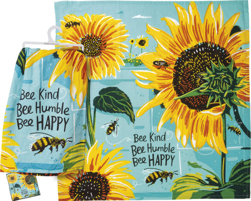 Kitchen Towel - Bee Kind Bee Humble Bee Happy