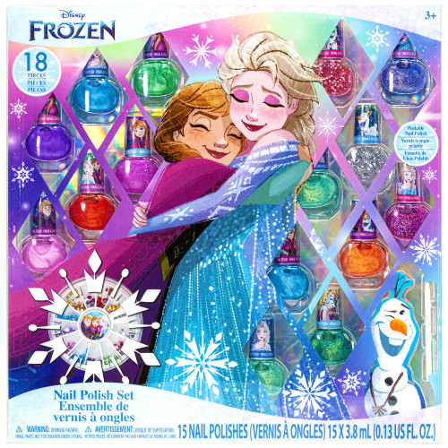 Townley Girl Disney Frozen Non-Toxic Peel-Off Nail Polish Set with Shimmery and Opaque Colors with Nail Gems for Girls Ages 3+, Perfect for Parties, Sleepovers and Makeovers, 18 Pcs Townley Girl Disney Frozen Non-Toxic Peel-Off Nail Polish Set with Shimmery and Opaque Colors with Nail Gems for Girls Ages 3+, Perfect for Parties, Sleepovers and Makeovers, 18 Pcs