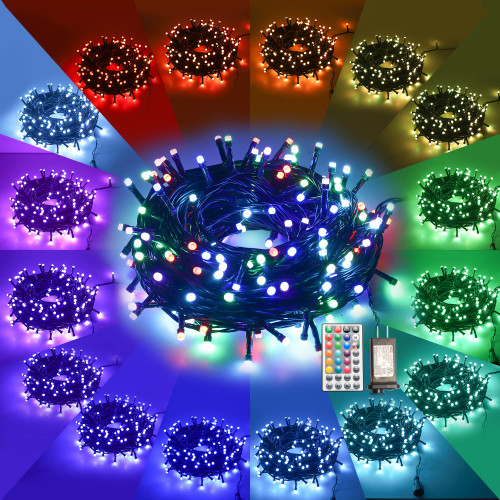 Color Changing Led Christmas Tree lights,200 LED 66ft Plug in Waterproof Indoor Outdoor Twinkle Multicolor String Lights with Remote Control,Connectable for Patio Party Christmas Decorations-16 Colors Color Changing Led Christmas Tree lights,200 LED 66ft Plug in Waterproof Indoor Outdoor Twinkle Multicolor String Lights with Remote Control,Connectable for Patio Party Christmas Decorations-16 Colors