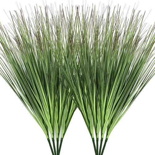 Dolicer Artificial Plants 8 Pcs Artificial Onion Grass Bushes 23.6'' Plastic Wheat Grass Faux Greenery Shrubs UV Resistant Plants for Indoor Outdoor Home House Office Room Garden Decor (Green) Dolicer Artificial Plants 8 Pcs Artificial Onion Grass Bushes 23.6'' Plastic Wheat Grass Faux Greenery Shrubs UV Resistant Plants for Indoor Outdoor Home House Office Room Garden Decor (Green)