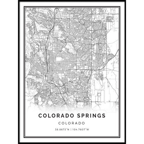 Squareious Colorado Springs map Poster Print | Modern Black and White Wall Art | Scandinavian Home Decor | Colorado City Prints Artwork | Fine Art Posters 18x24 Squareious Colorado Springs map Poster Print | Modern Black and White Wall Art | Scandinavian Home Decor | Colorado City Prints Artwork | Fine Art Posters 18x24