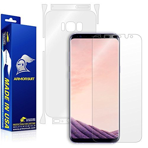 ArmorSuit Samsung Galaxy S8+ Screen Protector MilitaryShield + Full Body Clear Skin MilitaryShield Back Film Protector for Galaxy S8+ - HD Clear Anti-Bubble Film